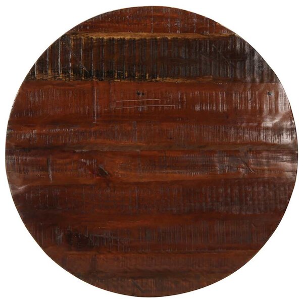 vidaXL Dessus de table Ø 70x3 8 cm rond bois massif de récupération