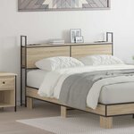 vidaXL Tête de lit de rangement Chêne sonoma 120 cm Bois d'ingénierie