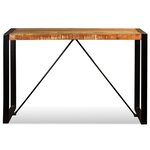 vidaXL Table à manger Bois de récupération massif 120 cm