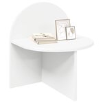 vidaXL Table de chevet 2 Pièces Blanc 40 x 35 5 x 45 5 cm