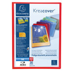 Protège-documents En Polypropylène Semi Rigide Kreacover® Opaque 60 Vues - A4 - Couleurs Assorties - X 12 - Exacompta