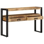 vidaXL Table console Marron 120 x 33 x 75 cm bois de manguier massif