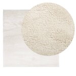 vidaXL Tapis OVIEDO à poils courts beige 120x120 cm