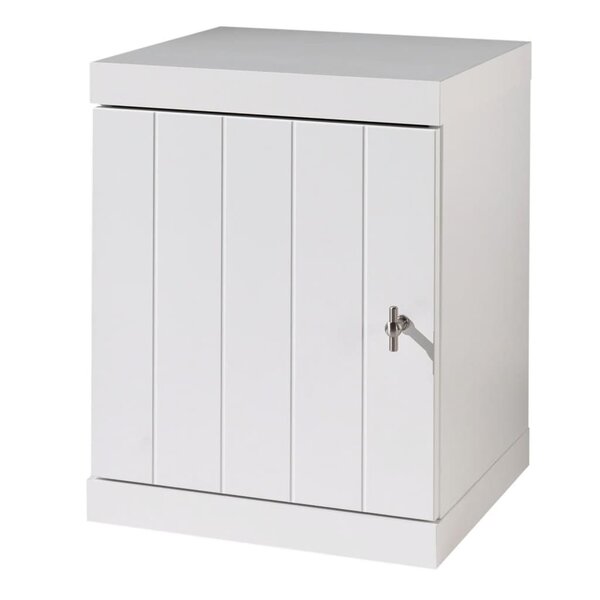 Vipack Table de chevet avec porte Robin Bois Blanc