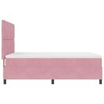 vidaXL Lit à ressorts avec matelas Rose 140 x 190 cm Velours