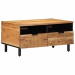 vidaXL Table basse Marron 80 x 54 x 40 cm Bois d'acacia massif