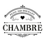 Sticker décoratif de porte chambre