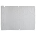 vidaXL Écran d'intimité de balcon gris 500x120 cm PVC