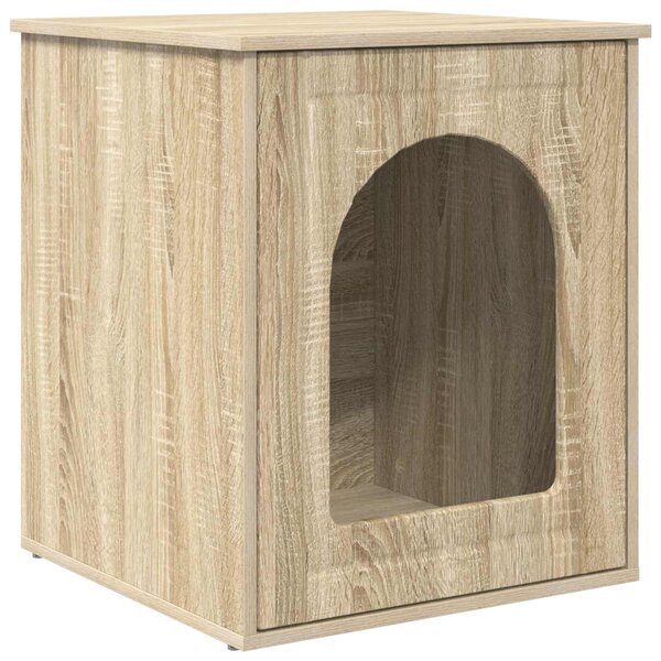 vidaXL Maison pour chat Sonoma 53 x 52 x 62 cm Bois d'ingénierie
