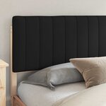 vidaXL Cadre de lit avec tête de lit rembourrée Noir 200 x 200 cm