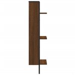 vidaXL Étagère murale 3 niveaux chêne marron 30x25x100 cm