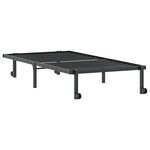 vidaXL Cadre de lit sans matelas pliable noir 90x190 cm acier