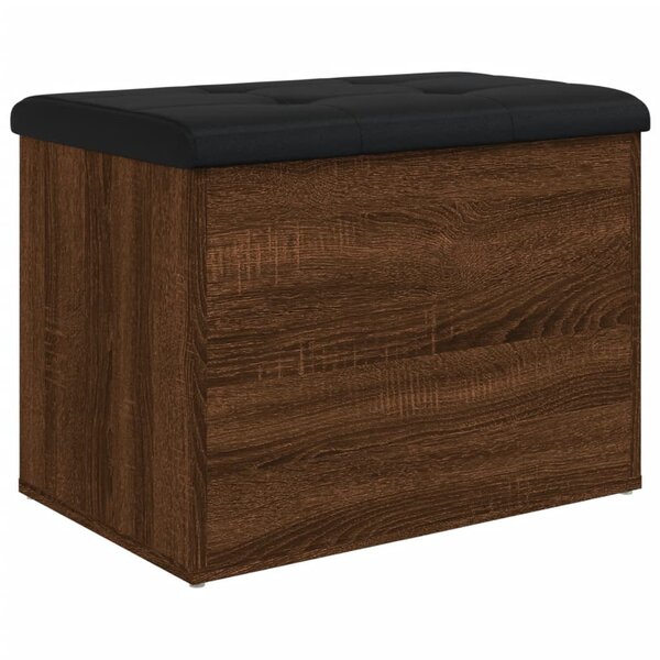 vidaXL Banc de rangement chêne marron 62x42x45 cm bois d'ingénierie