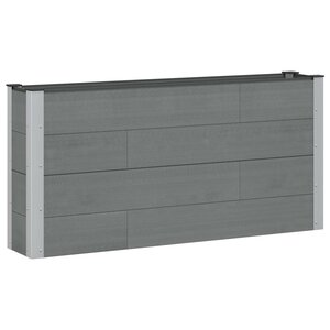 vidaXL Jardinière surélevée Gris 150 x 30 x 72 cm