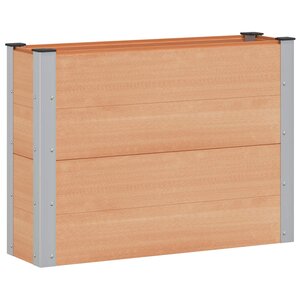 vidaXL Jardinière surélevée Marron 100 x 30 x 72 cm WPC et Aluminium