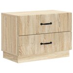 vidaXL Cabinet de chevet avec tiroir Chêne Sonoma 62 x 34 5 x 44 5 cm