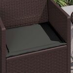 vidaXL Coussins de siège 2 Pièces Anthracite 47 x 36 x 2 cm Polyester