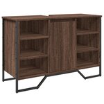 vidaXL Armoire lavabo de salle de bain chêne marron 91x35x60 cm