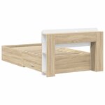 vidaXL Cadre de lit avec rangement Chêne Sonoma 80 x 200 cm