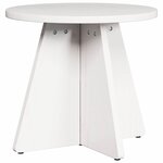 vidaXL Table basse 3 Pièces Blanc 49 x 49 x 30 cm Bois massif en pin