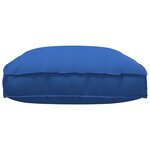 vidaXL Coussin pour assise de palette Bleu royal 120 x 80 x 12 cm