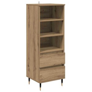 vidaXL Haut Armoire Chêne artisanal 40 x 36 x 110 cm Bois d'ingénierie