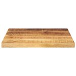 vidaXL Dessus de table 60x60x2 5 cm carré bois massif de manguier brut