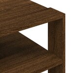 vidaXL Table basse chêne marron 59 5x59 5x40 cm bois d'ingénierie
