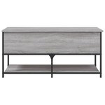 vidaXL Banc de rangement sonoma gris 100x42 5x47 cm bois d'ingénierie
