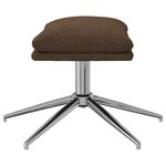 vidaXL Repose-pied Marron 60x60x35 cm Tissu