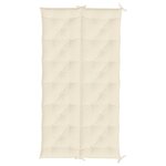 vidaXL Coussin de banc de jardin blanc crème tissu oxford