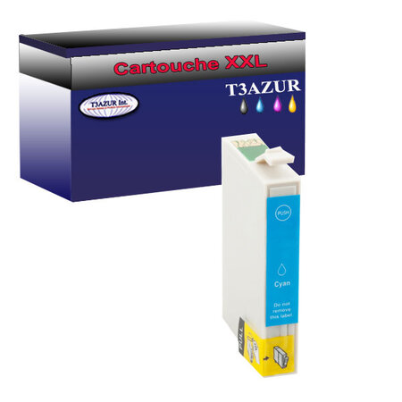 Cartouche Compatible pour Epson T0962 (C13T09624010) Cyan - T3AZUR