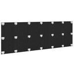 vidaXL Tête de lit murale en chêne noir 240x1 5x80 cm en bois d'ingénierie