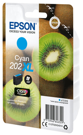 Epson 202xl cyan ink cartridge sec 202xl cyan ink cartridge (with security)