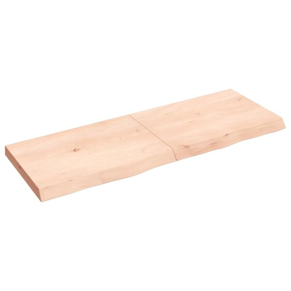 vidaXL Étagère murale 140x50x(2-6) cm bois de chêne massif non traité