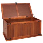 vidaXL Coffre de rangement 79x34x32 cm Bois d'acacia solide
