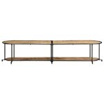 vidaXL Meuble TV 200x42x40 cm bois massif de manguier brut