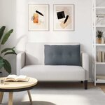 vidaXL Coussin de Dos Gris foncé 80 x 50 cm Tissu en velours côtelé