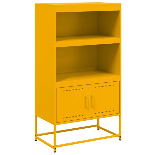 vidaXL Buffet haut blanc 68 5x38 5x107 cm acier