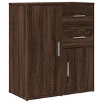 vidaXL Buffets 2 Pièces chêne marron 60x31x70 cm bois d'ingénierie