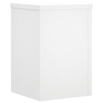 vidaXL Supports pour plantes 2 Pièces blanc 25x25x35 cm bois d'ingénierie