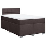 vidaXL Sommier à lattes de lit avec matelas Marron foncé 120x200 cm