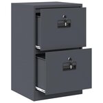 vidaXL Cabinet de Dossier avec tiroir Anthracite 44 x 50 x 106.5 cm