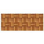 vidaXL Carreau de terrasse 10 Pièces Marron 30 x 30 cm Bois d'acacia