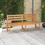 vidaXL Banc de jardin 180 cm Bois de teck solide