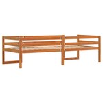 vidaXL Cadre de lit pour enfants sans matelas cire marron 90x190 cm