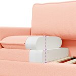 vidaXL Canapé Rose 76 x 81 x 87 5 cm Tissu