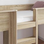 vidaXL Lit Superposé pour Enfants Chêne Sonoma 75 x 190 cm
