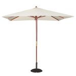 Parasol de terrasse professionnel carré à poulie de 2 5 m écru - bolero -  - polyester 2500x2500x2730mm