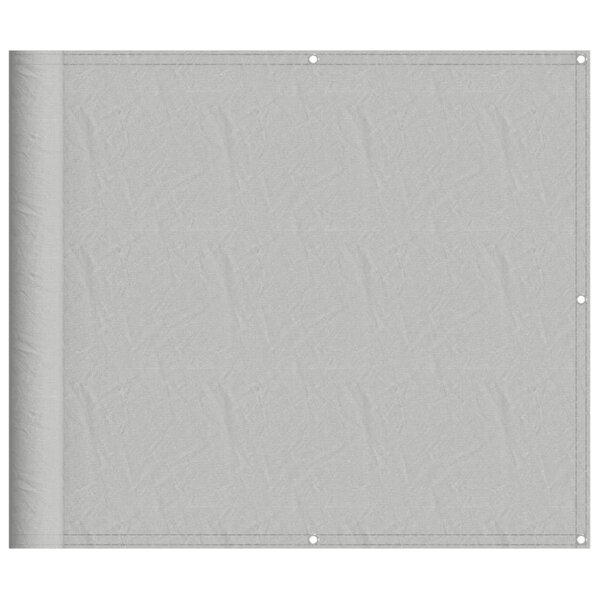 vidaXL Écran de balcon gris clair 90x1000 cm 100  polyester oxford